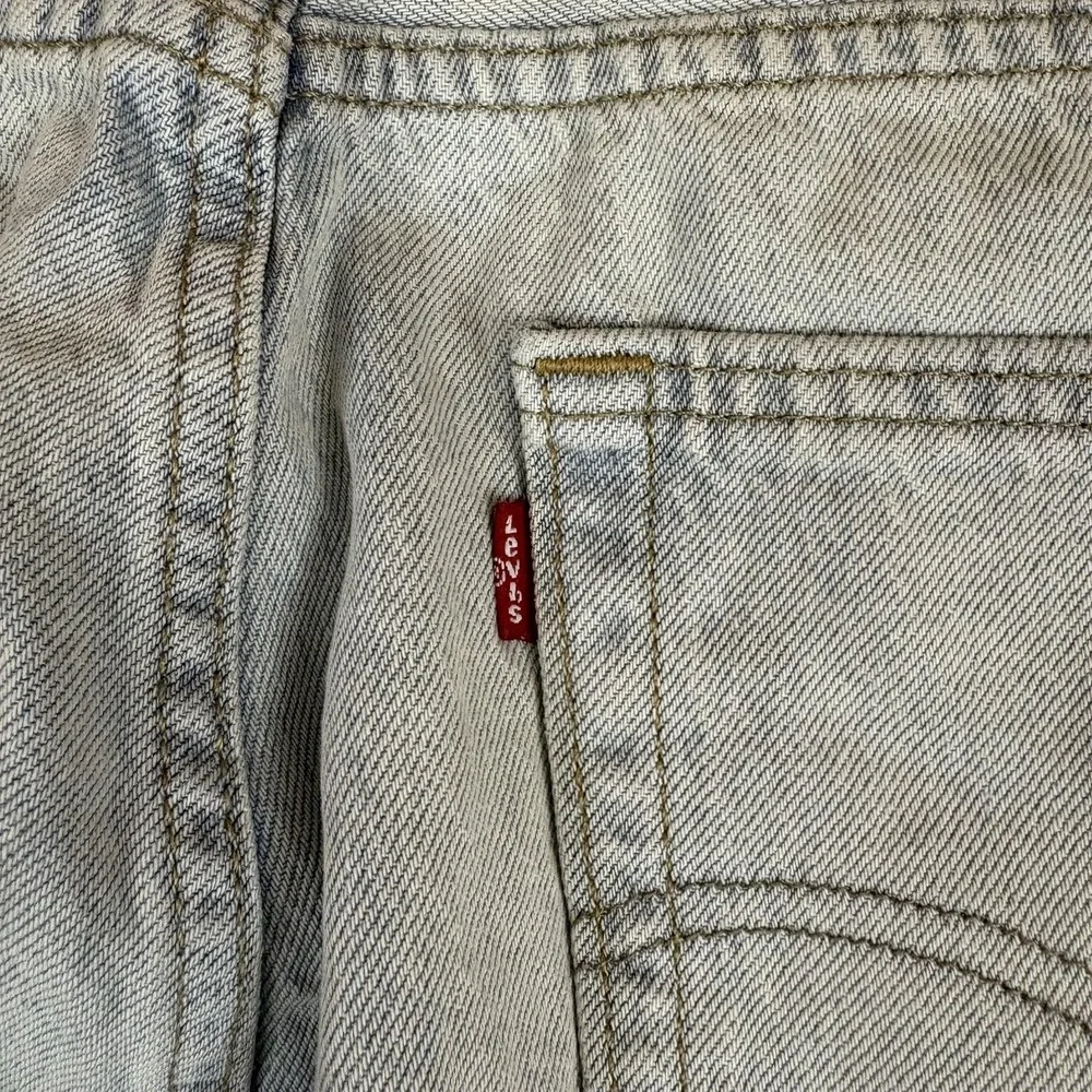 Levi's 555 '96 Relaxed Straight Jeans Mens 36x32 Light Blue Denim Zip Fly